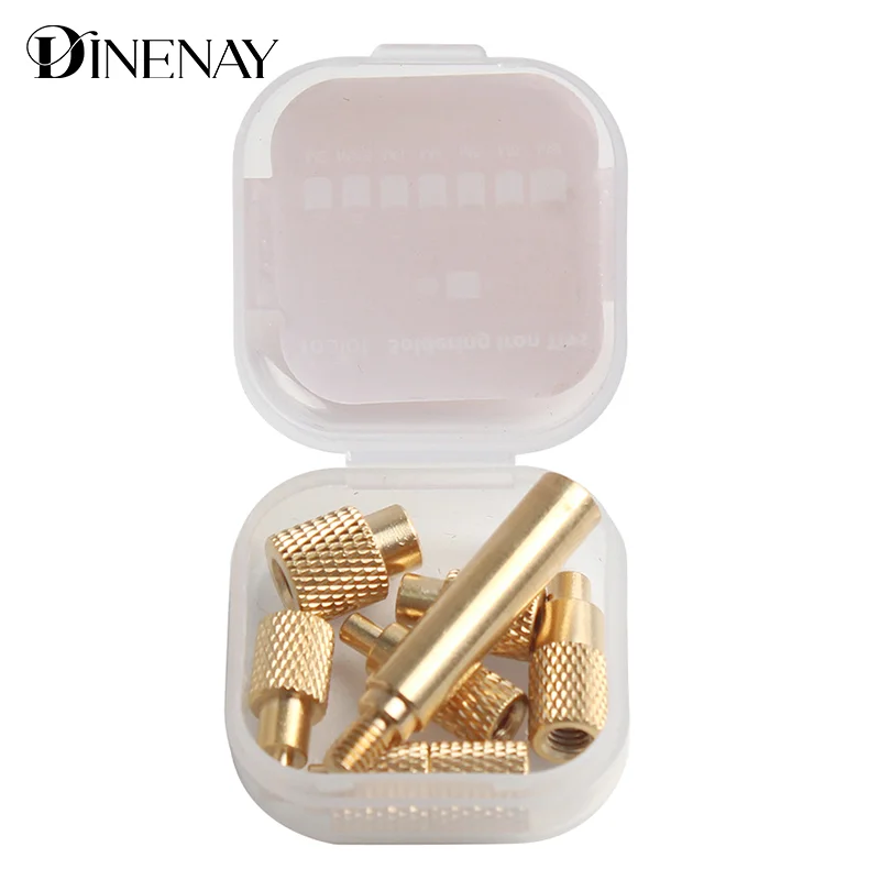 Wärmeeinsatzmutter, Eisenspitze M 2–8, Innengewinde, Kopf eingebettet