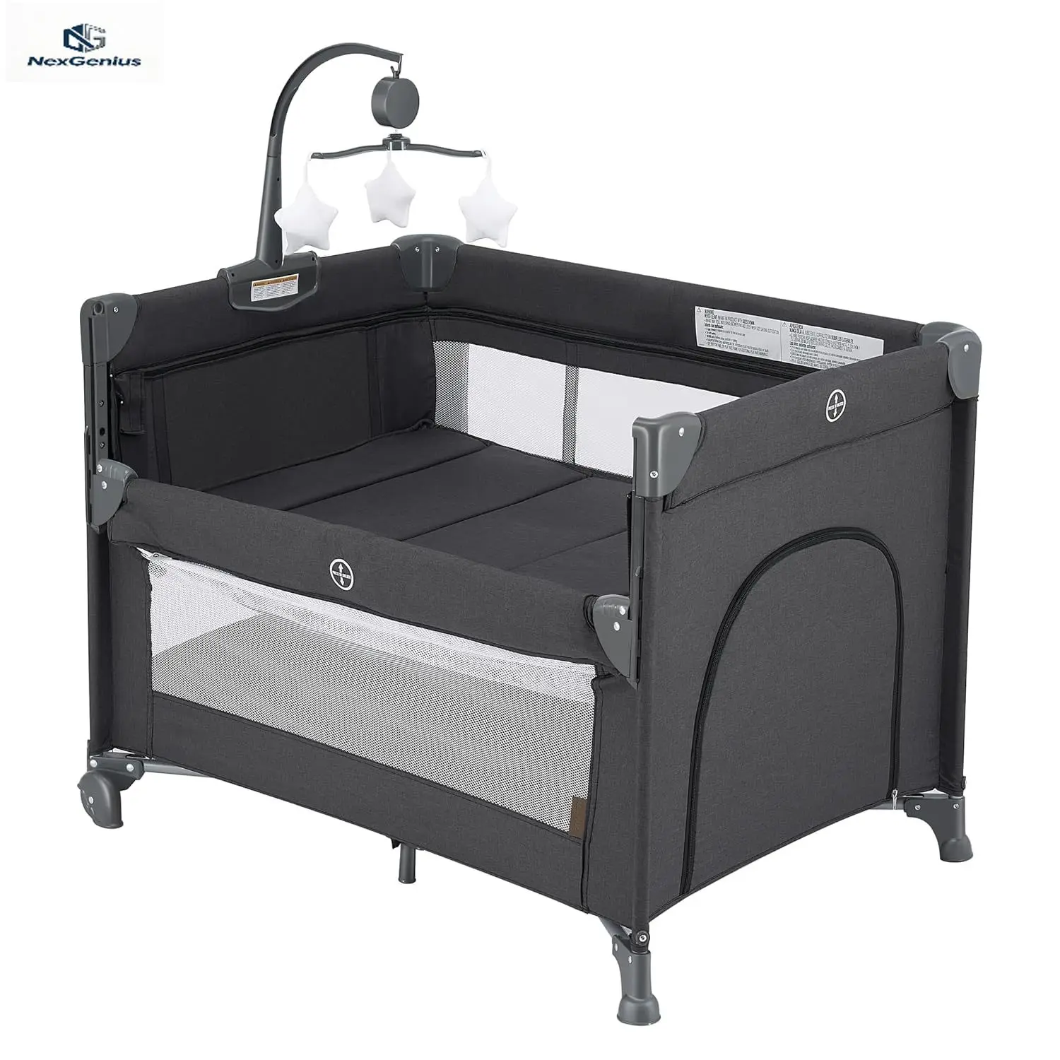 

Манеж-кроватка Pack Play: складная, портативная, с матрасом, для новорожденных и малышей