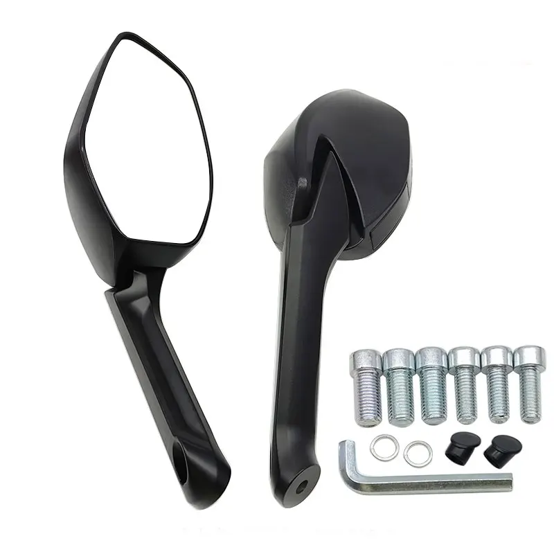 

8mm 10mm Universal Motorcycle Rearview Mirrors Wide Angle Adjustable Bicycle Bike Moto Handlebar Side Flexible Rear View Mirror
