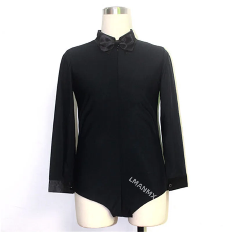 Lange Mouwen Kind Latin Shirt Jongens Dans Tops Jongens Witte Ballroom Dans Kleding Salsa/Cha Cha/Rumba Danskleding