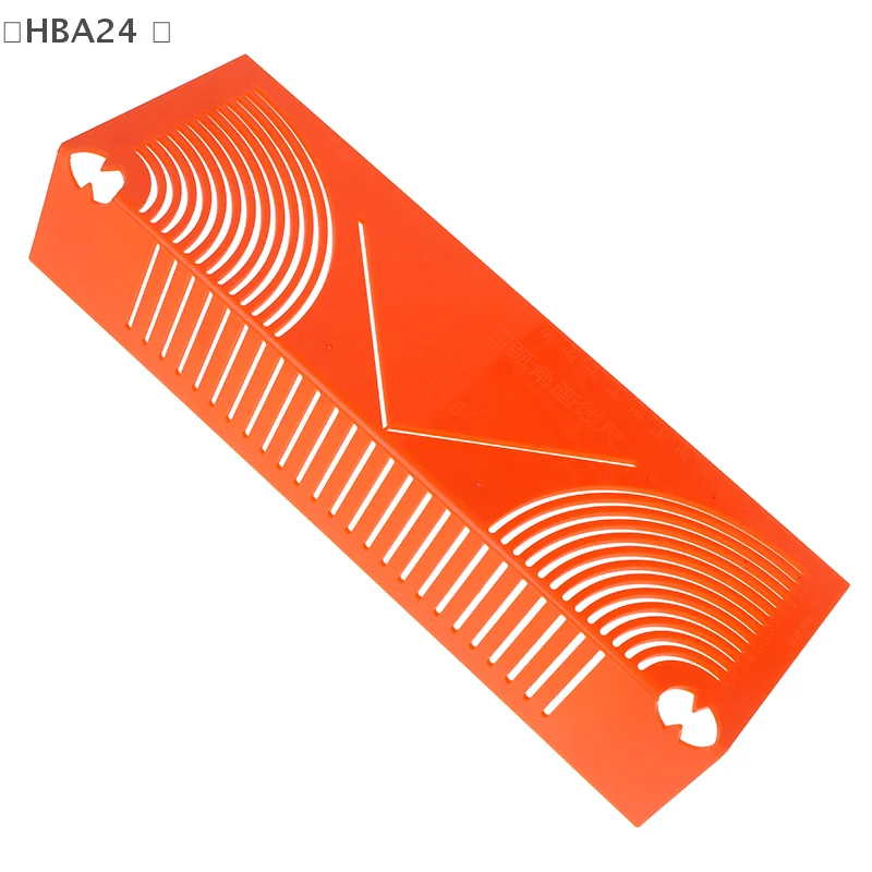 

1pcs Square Tube Round Corner Drawing Ruler 45-degree Angle Guide Two-way Drawing Tools Plastic Precision Pipe Cutting Guide