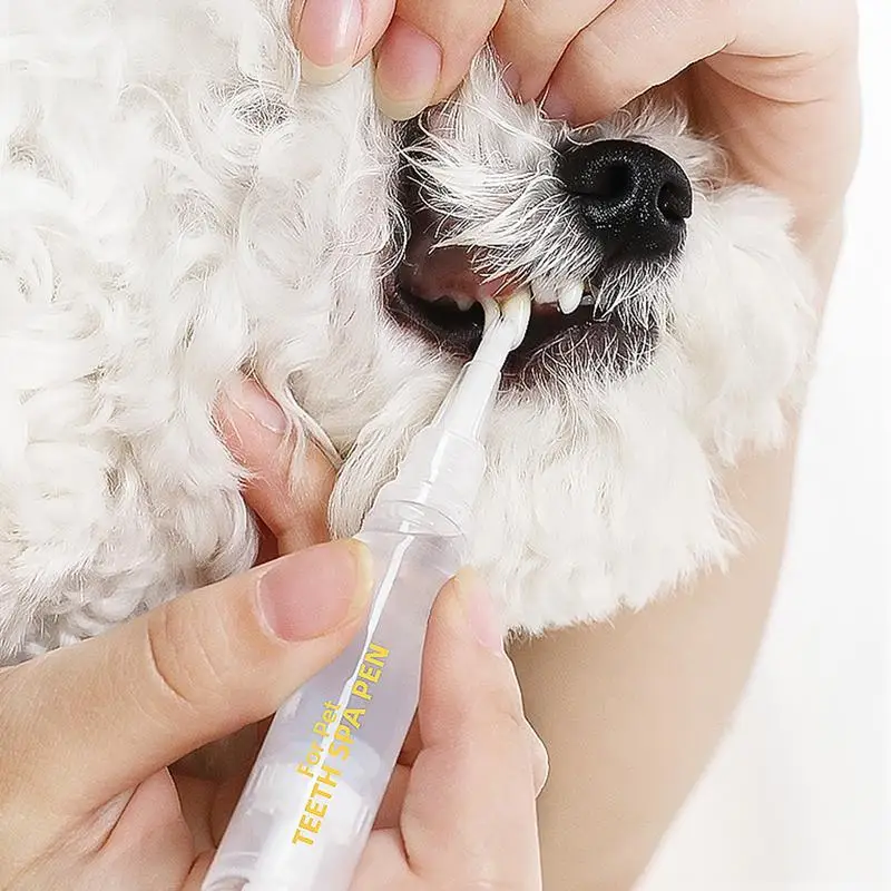 Teeth Cleaning Pen For Dog Brightening Repairing Toothbrush Pen Cleaning Pen Convenient Pet Supplies Natural Teeth Cleaning For