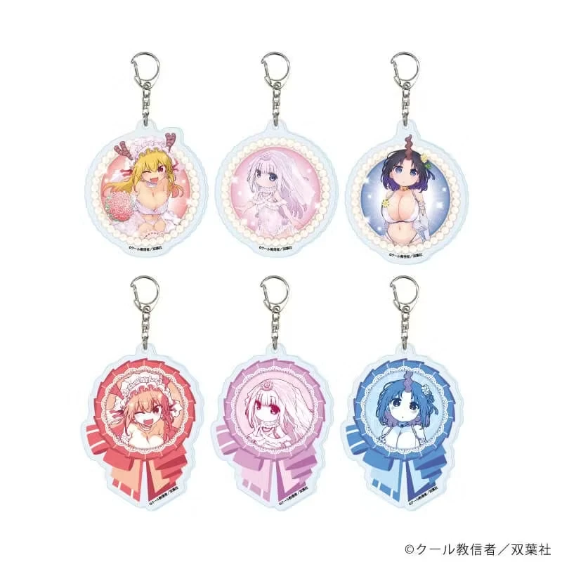 

Miss Kobayashi's Dragon Maid Acrylic Pendant Keychains Tohru Accessories Car Key Chain Key Ring Phone Bag Hanging Jewelry Gifts