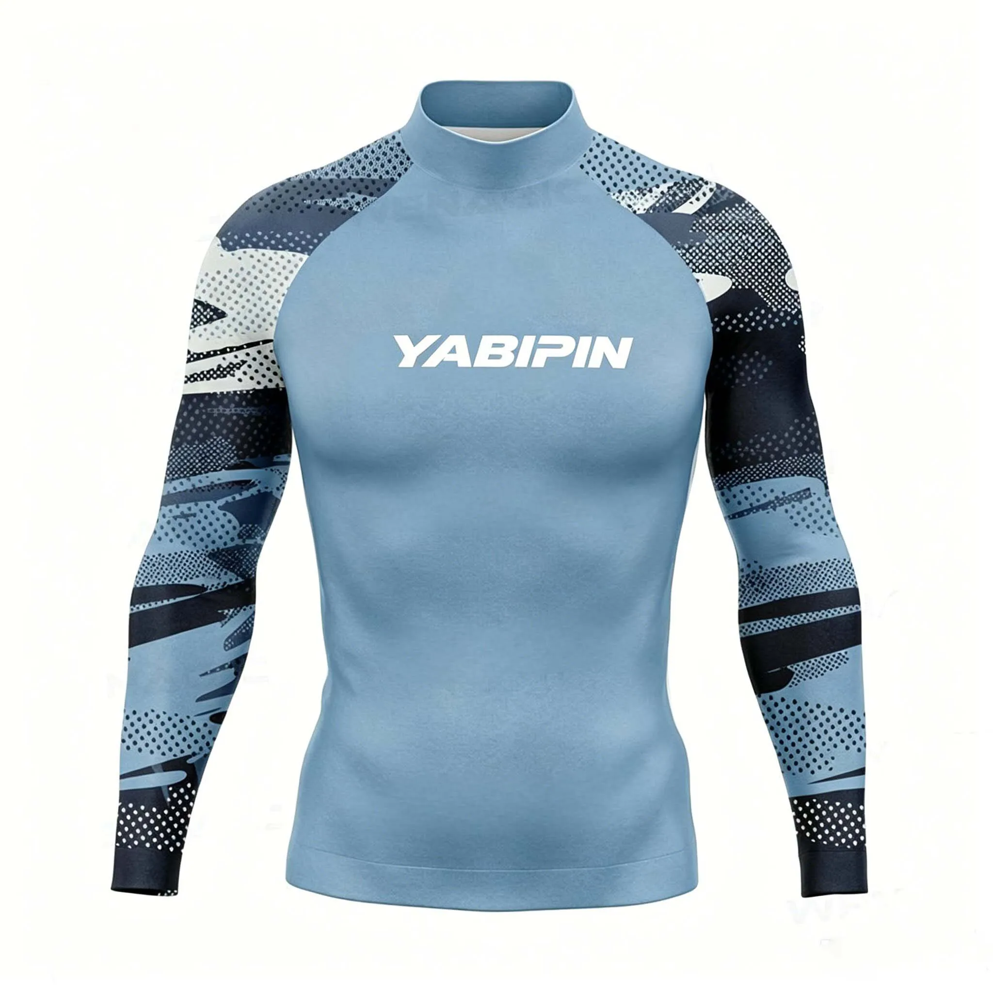 Surf Clothing Men Summer Tights Long Sleeve Swimsuit Rash Guard Surf T-Shirt Swimming Diving Tops Quick Dry for Men