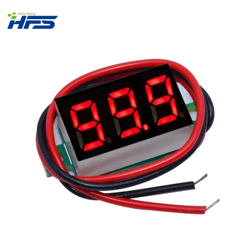 0.28 Inch Dc 0-100V 3-draads Mini Gauge Spanningsmeter Voltmeter Led Display Digitaal Paneel Voltmeter Meter Detector Monitor Tools