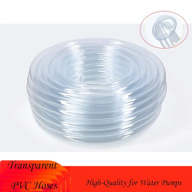 

1 Meter Transparent PVC Hoses 2-25mm Inner Diameter Options High-Quality for Water Pumps and Garden Irrigation Garden Hose