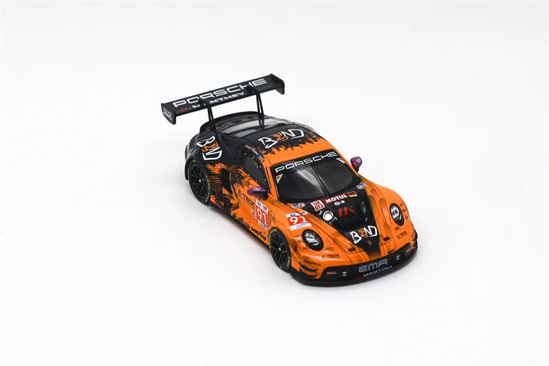 Trends Hobby 1:64 GT3 R LeMans 24H LMGT3 2024 EMA Motorsport Winner Livery Yellow Black no.91 Diecast Model Car