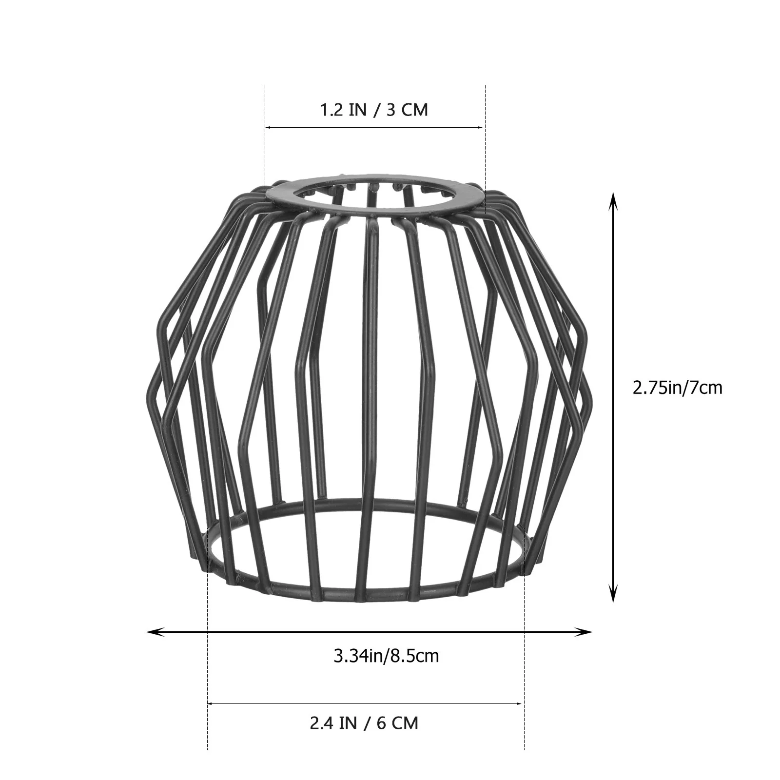 غطاء عاكس الضوء من الحديد المطاوع باللون الأسود بتصميم عتيق لاستبدال المصباح المعلق، ظلال ثريا صغيرة الحجم كلاسيكية #2