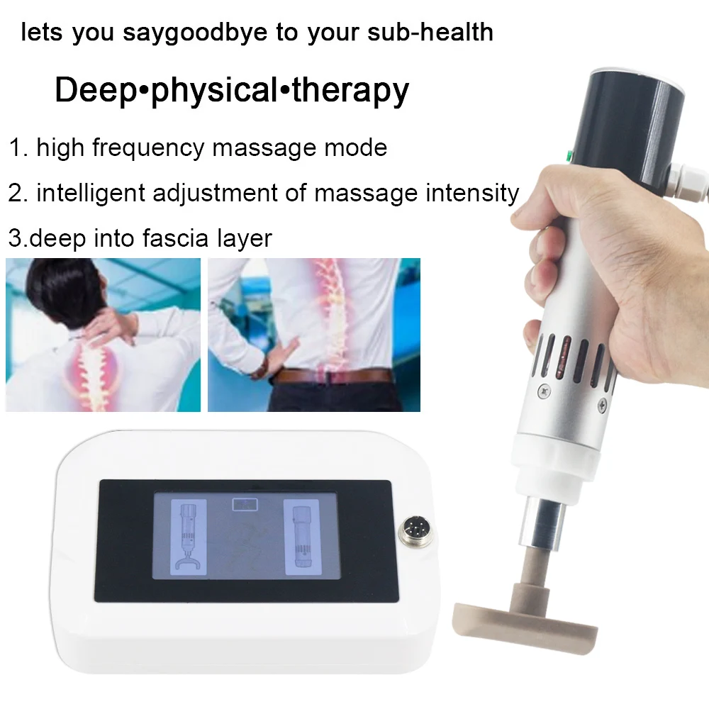 Portable Spinal Correction Gun 1800N Electric Chiropractic Adjusting Tool 8 Languages Lumbar Vertebra Adjustment Tool Massager