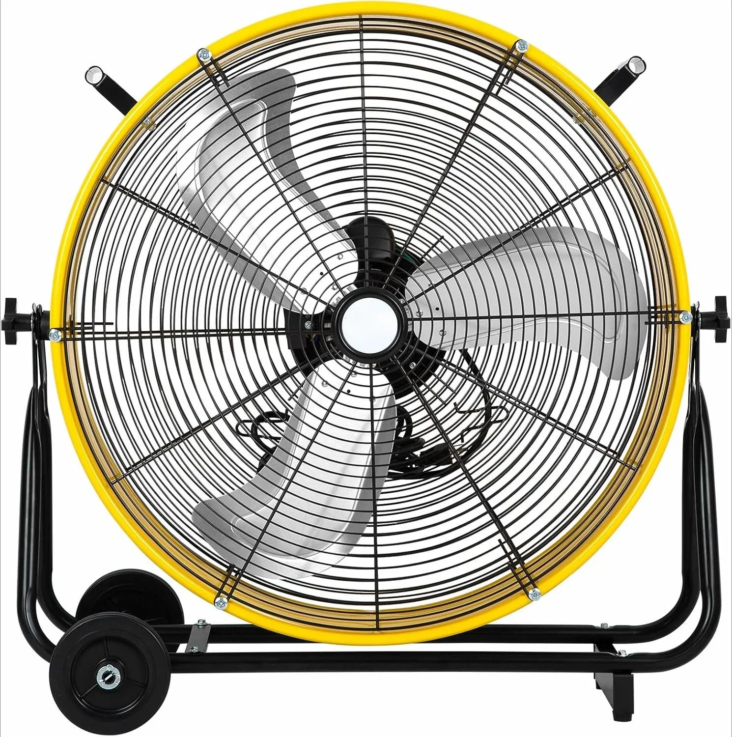 24 Inch 8100CFM Industrial Drum Fan, 3-Speed Heavy Duty Metal Fan for Warehouse Garage Workshop