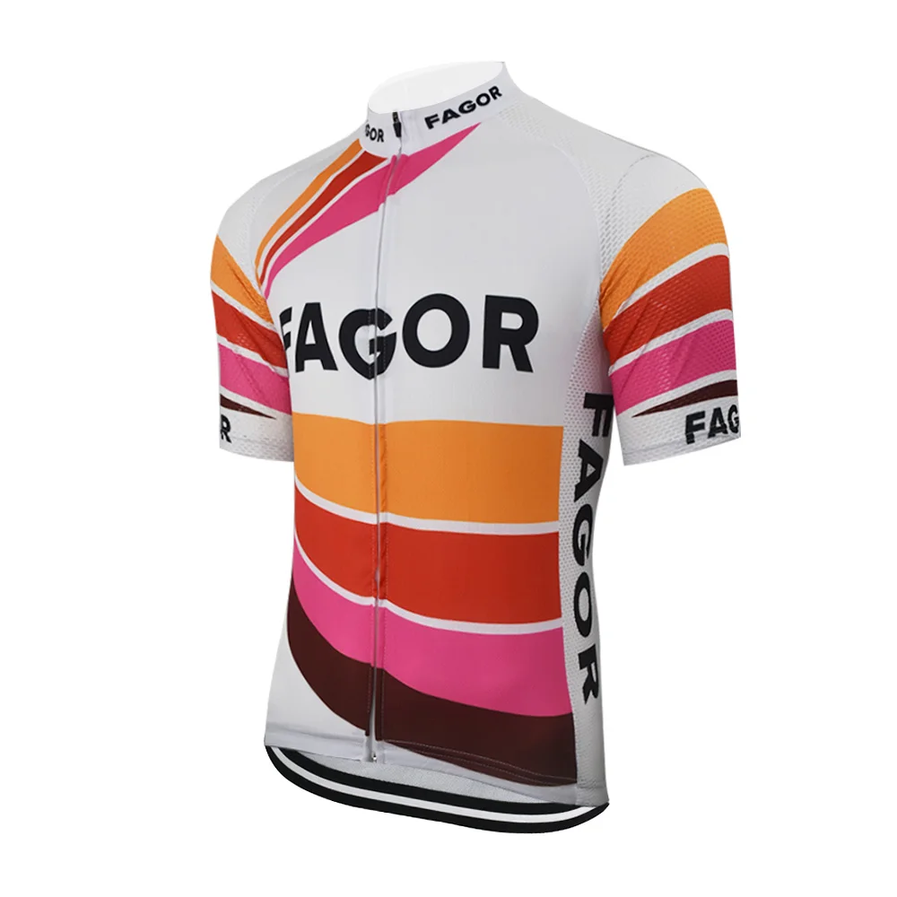 FAGOR Cycling Jersey For Men Summer Short Sleeve Clothing Bicycle Clothes Braetan