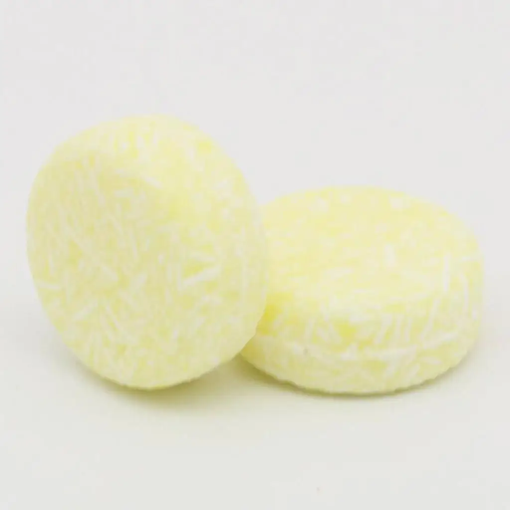 

2pcs 10g Natural Handmade Lemon Solid Shampoo Soap Bar No Silicone Oil
