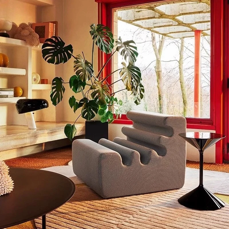

Wave sofa chair model room lobby reception Internet celebrity leisure single chair