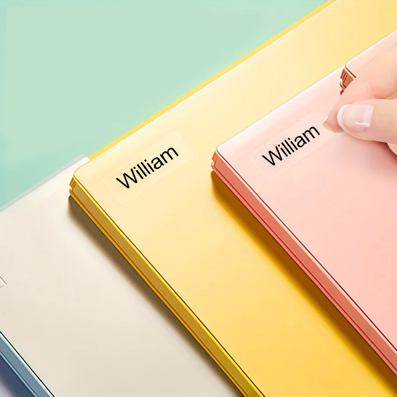 ملصقات اسم شخصية للأطفال قابلة للتخصيص بيئيًا، لوازم مدرسية، ملصقات متينة مقاومة للماء ومتعددة اللغات