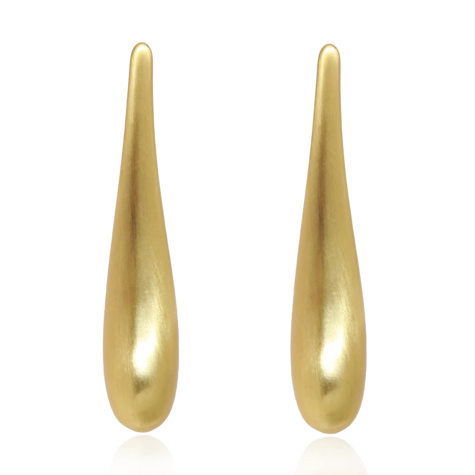 YTJX Design Lange Wassertropfen-Ohrringe für Damen, hochwertige 18 Karat vergoldete Piercing-Ohrringe, modischer, schlichter Party-Schmuck, Geschenk – Detail 7