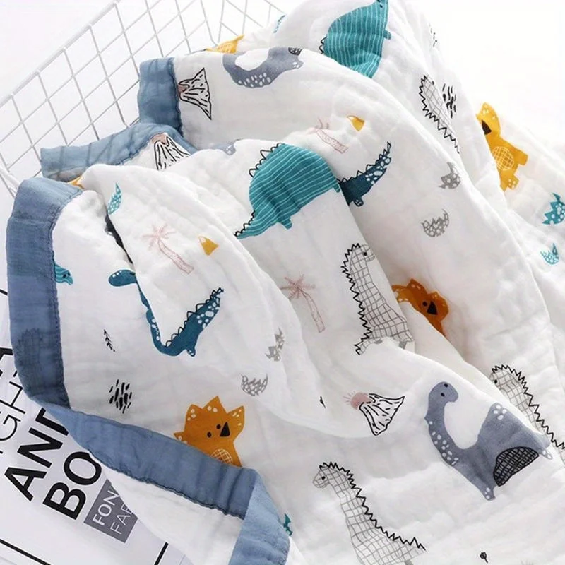 

Хлопковые детские одеяла для новорожденных, 6-слойный муслин, хлопчатобумажная марля, мягкие впитывающие пеленальные одеяла, дышащее полотенце для душа