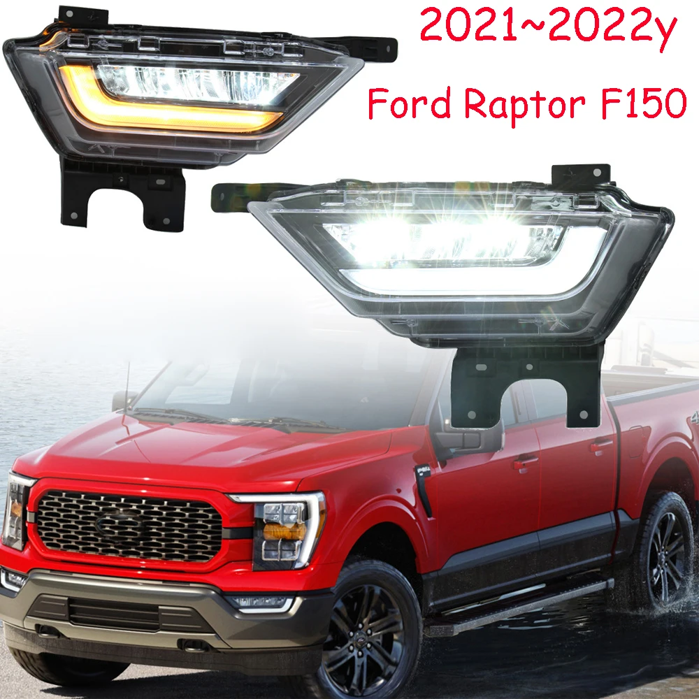 

car accessories bumper headlight for Ford Raptor F150 daytime light F-150 2021~2024y LED for Ford Raptor headlamp Fog light