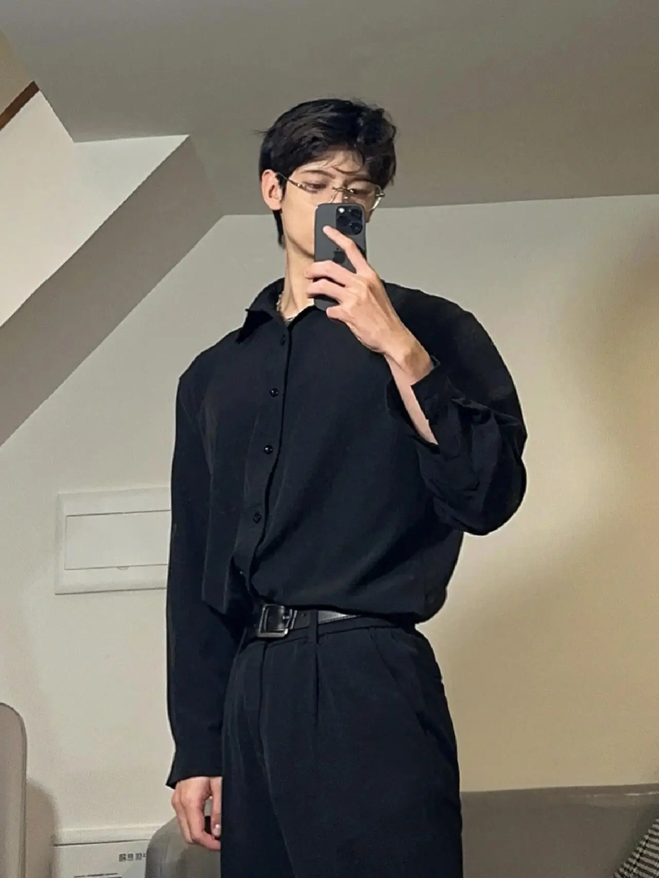 Csa Blanca E de Manga Larga para Hombre, Prenda Interior de Alta Gama, Estilo Casual de Negocios, Fibra de Poliéste...