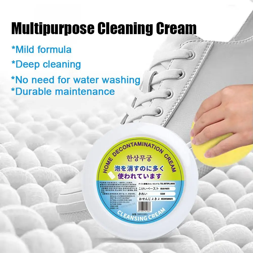 Multipurpose White Shoes Cleaning Cream Dirt Stains Remover Prevent Oxidation Restore Shoes Original Brightness Cleaning Paste