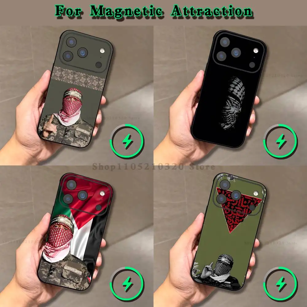 

A-Abu O-Obaida Phone Case For iPhone 17,16,15,14,13,12,11,Pro,Max,Plus,E,Air,Mini Magnetic Magsafe Frosted Clear