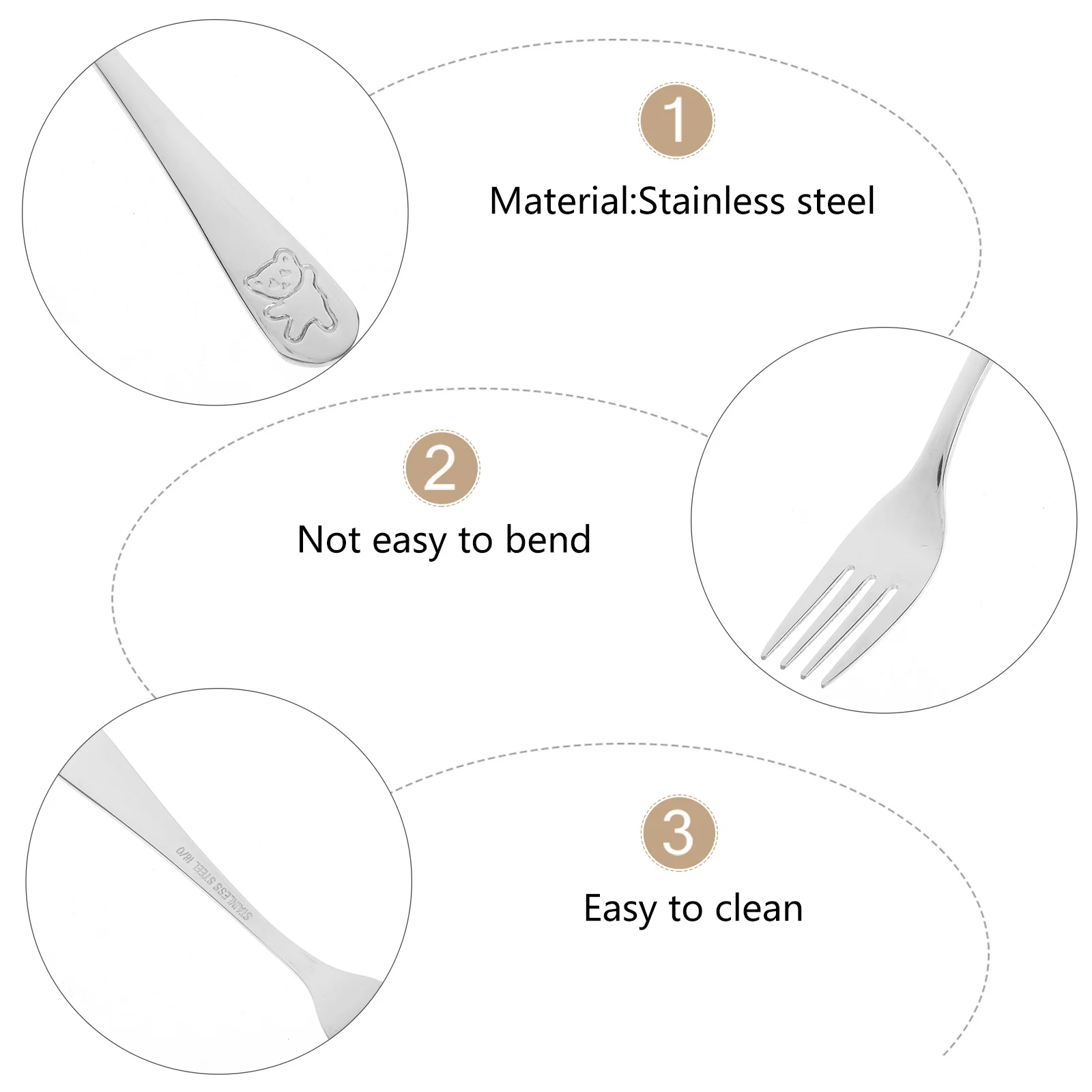 

9Pcs Stainless Steel Fruit Forks for Dessert Appetizer Cake Salad Children's Feeding Fork Multi Purpose Metal Forks Bulk Party