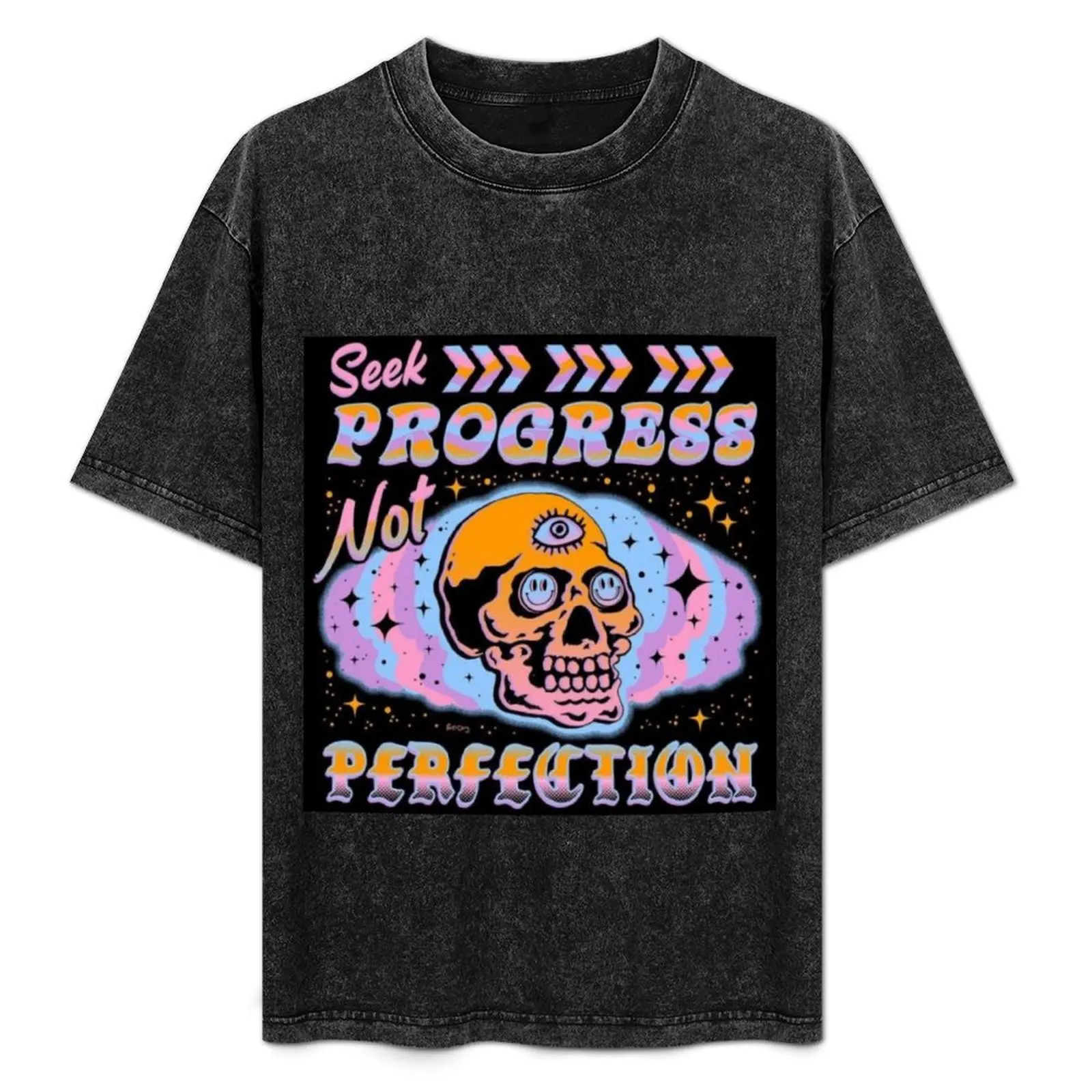 

Seek Progress Not Perfection T-Shirt Work Wear Lightweight Tee