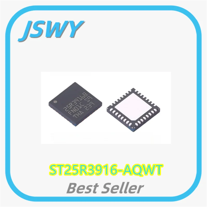 (3/30 Pieces) ST25R3916-AQWT ST25R3916 25R3916 SMD QFN-32 RFID Card IC Chip 100% Brand New Original Fast Shipping Electronics