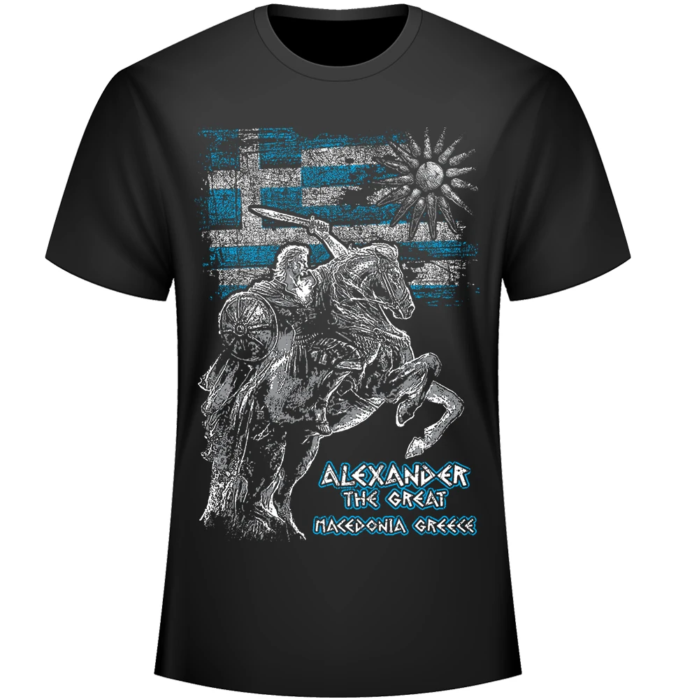 Macedonia Greece Alexander The Great T-Shirt. Summer Cotton Short Sleeve O-Neck Men\'s T Shirt New S-3XL