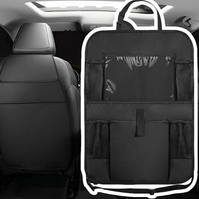 Organizador detrás del asiento para coche, alfombrillas protectoras para asiento trasero, organizadores interiores y almacenamiento para aperitivos, juguetes, alfombrillas para coche