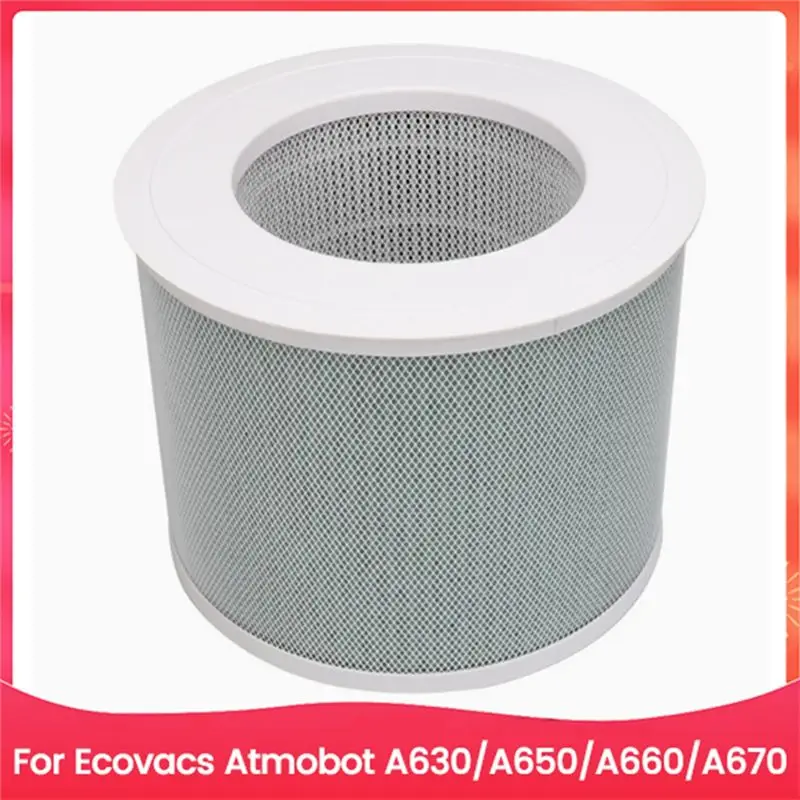 Peças de filtro para purificador de ar, acessórios para ecovacs atmobot a630 a650 a660 a670, substituição de acessórios para purificador de ar