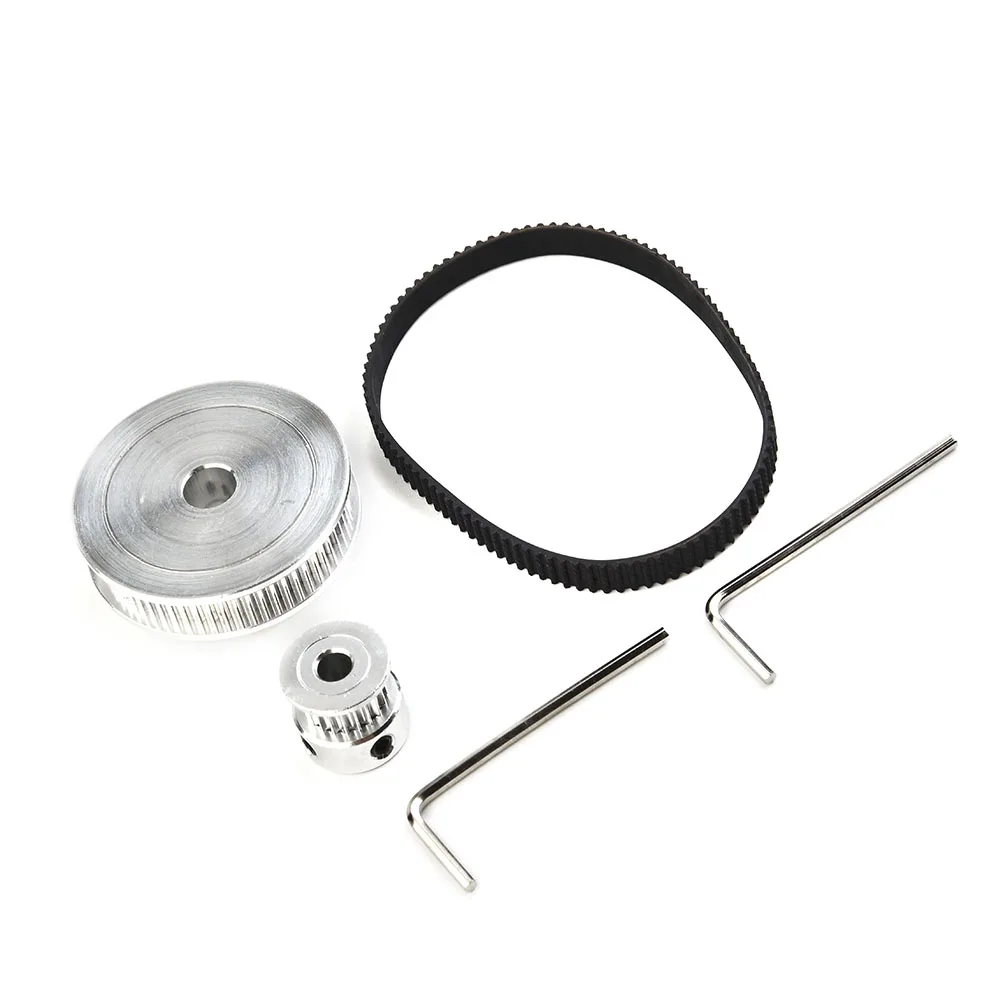 backlash Timing Belt and Pulley Set for 3D Printers with High quality Teeth and 20 Teeth and 60 Teeth  backlash