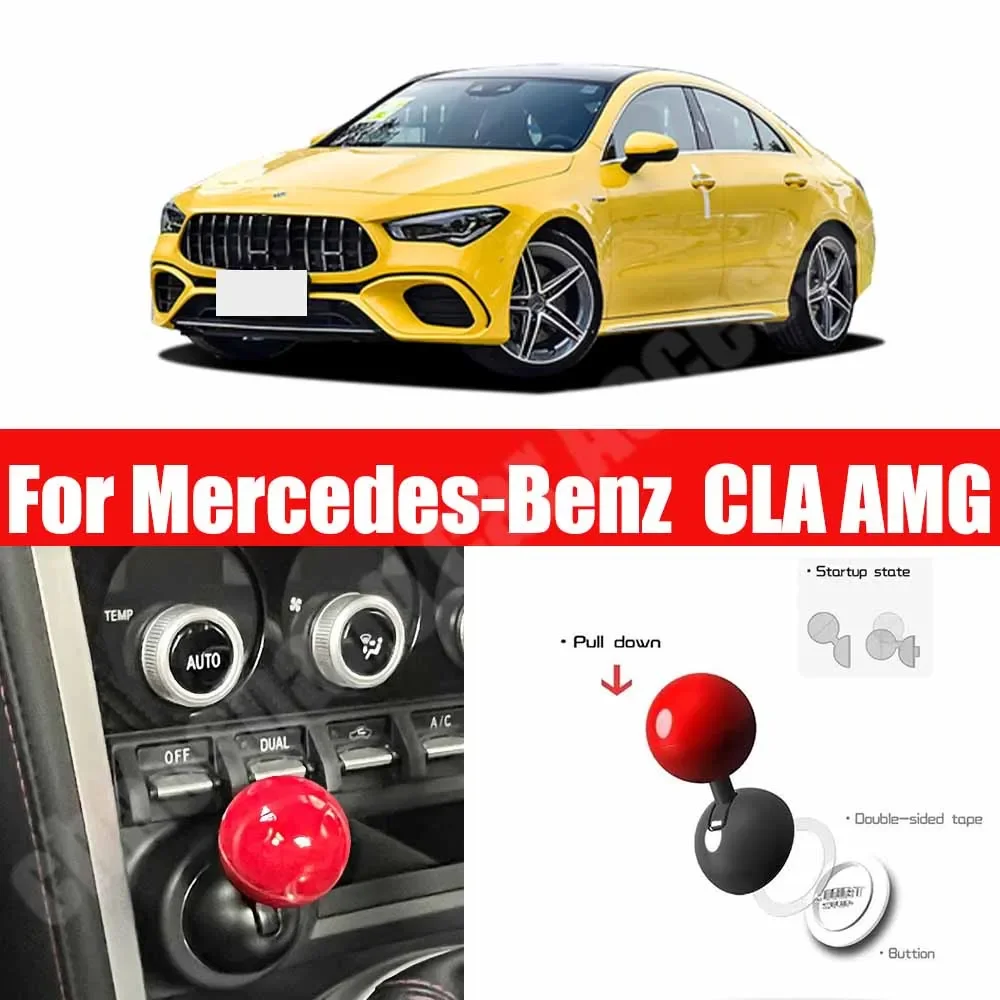 

For Mercedes-Benz CLA AMG Car Engine START Button Replace Cover STOP Switch ball style Car Accessories