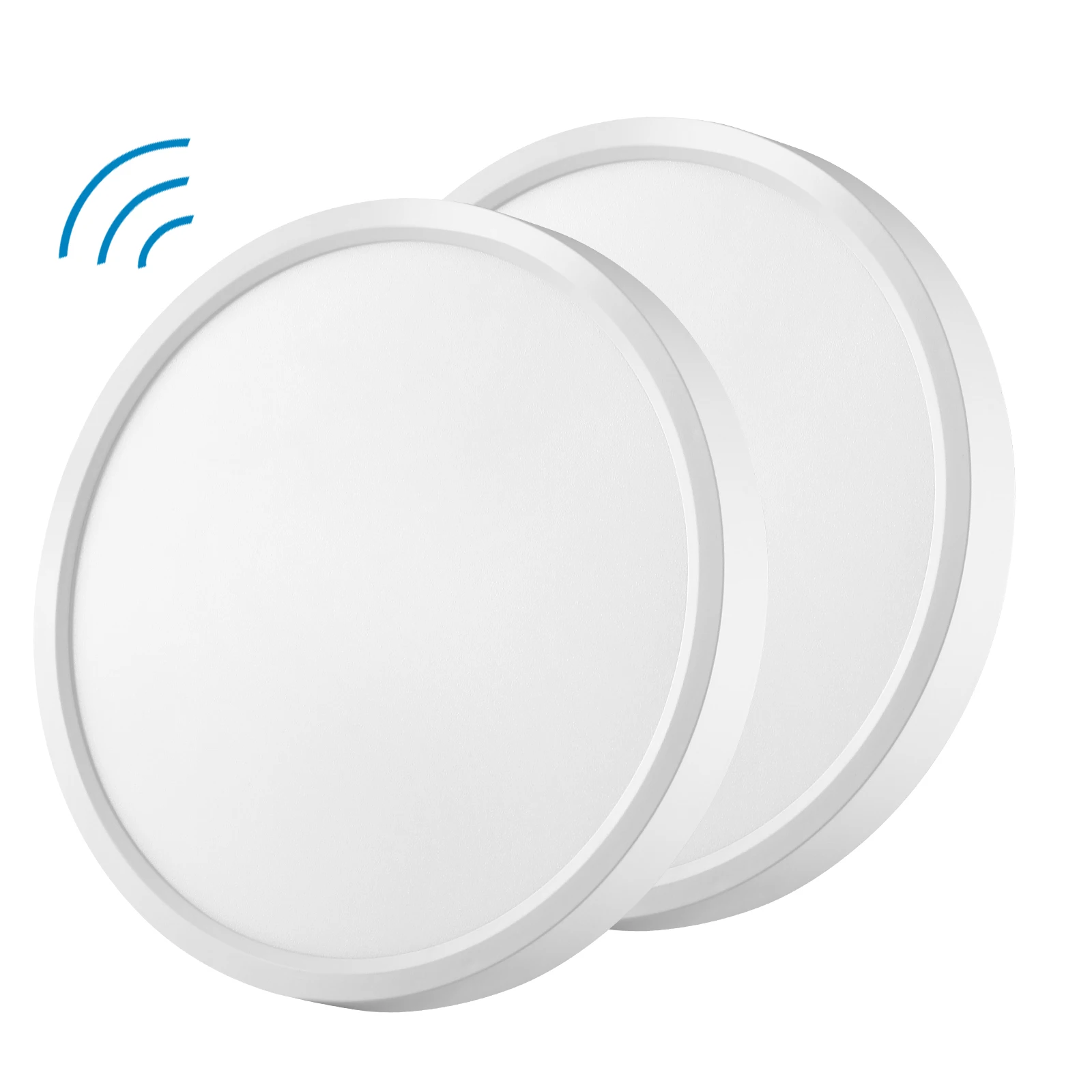 Oeegoo 24W LED-plafondlamp met radarbewegingssensor, 2400 LM LED-lamp met bewegingssensor binnen rond, 4000K, φ30CM