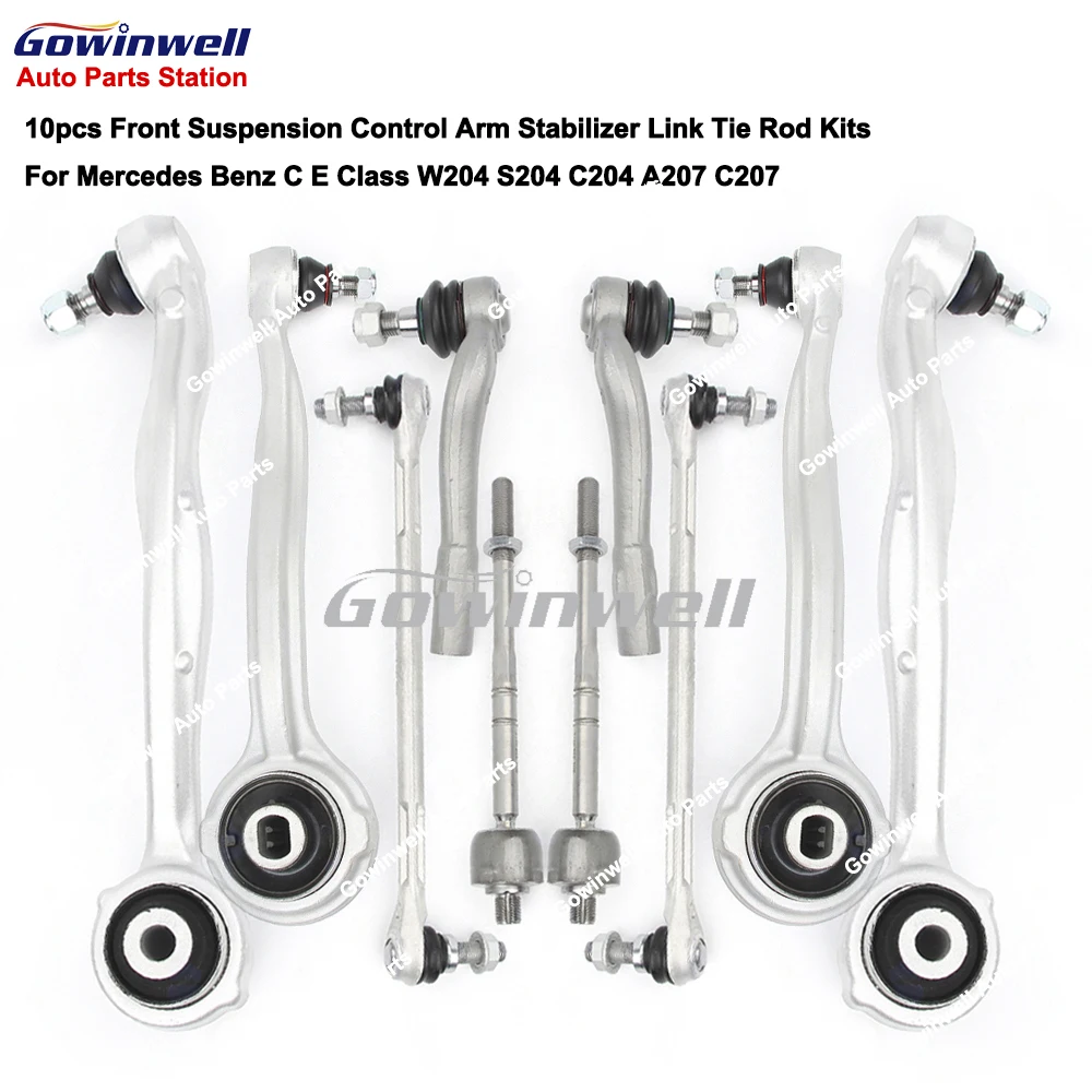 10 قطعة ذراع التحكم في التعليق الأمامي مثبت ربط التعادل قضيب أطقم لمرسيدس بنز C E Class W204 S204 C204 A207 C207 A2043306811 #1
