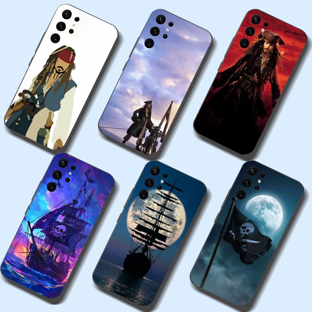 P-Pirates Of The C-Caribbean Phone Case For Samsung Galaxy A52 A12 A51 S21 Edge S22ULTRA S23 S20LITE Plus Ultra Black Cover