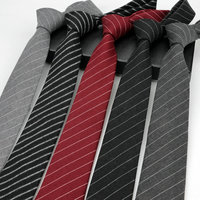 Mens Ties 6cm Classic Cotton Handmade Skinny Striped Neckties For Men Narrow Collar Slim Cashmere Casual Tie Accessories Gifts