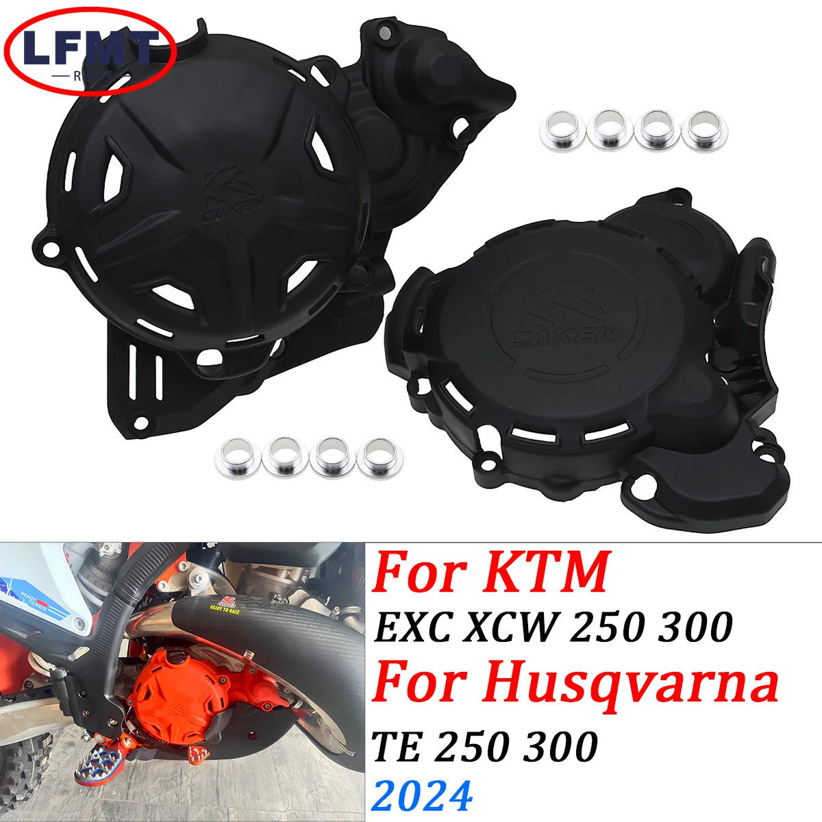 

2023-2024 For KTM XC XCF SX SXF EXC XCW 250-450 Husqvarna TE TX FC FX Motorcycle Engine Ignition Clutch Cover Protector Guard