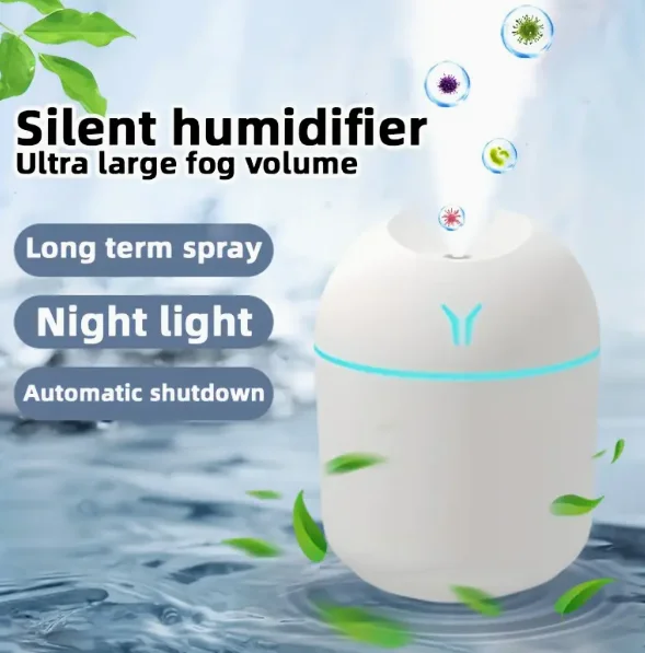 Mini USB Humidifier with Large Capacity | Mute and Heavy Fog Home/Desktop Office/Car Multi-scene