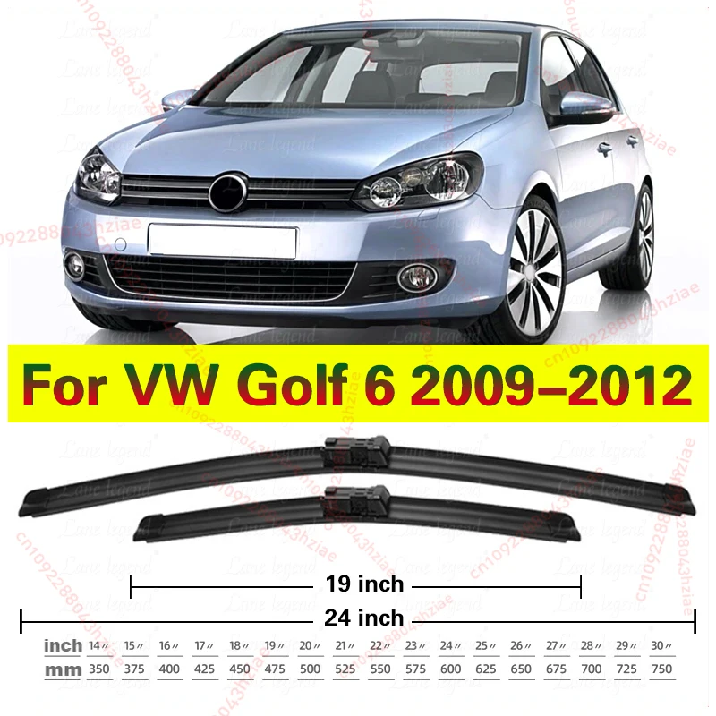 

Для VW Golf 6 Golf6 MK6 VI 2009-2012 5K щетки переднего стеклоочистителя Wagon GTI R GTD лобовое стекло 24 "+ 19" 2010 2011