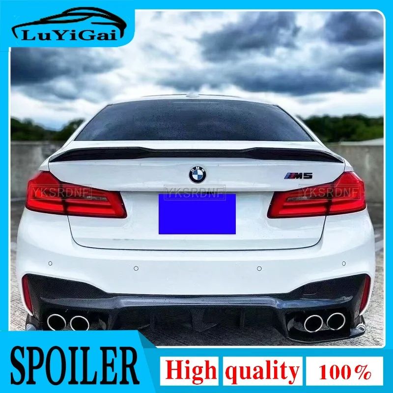 For BMW 5 Series G30 spoiler 2018 2019 2020 year rear wing PRO style Sport body kit Accessories real carbon fiber