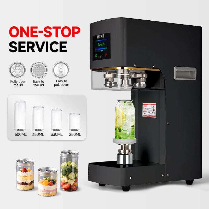 Electric teacup sealing machine Automatic aluminum PET can sealing machine Milk tea shop bottled beverage sealing machine
