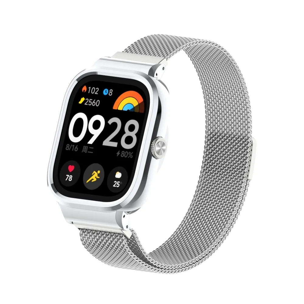 

Milanese Loop Band for Redmi Watch4 metal Magnetic Bracelet Stainless Steel Band Redmi 5 Replacement Strap One-piece