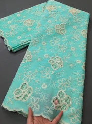 Cotton African Swiss In Switzerland Lace Fabrics High Quality 2025 Nigerian Lace Fabric Sew Party Dresses For Women,2.5yards4066