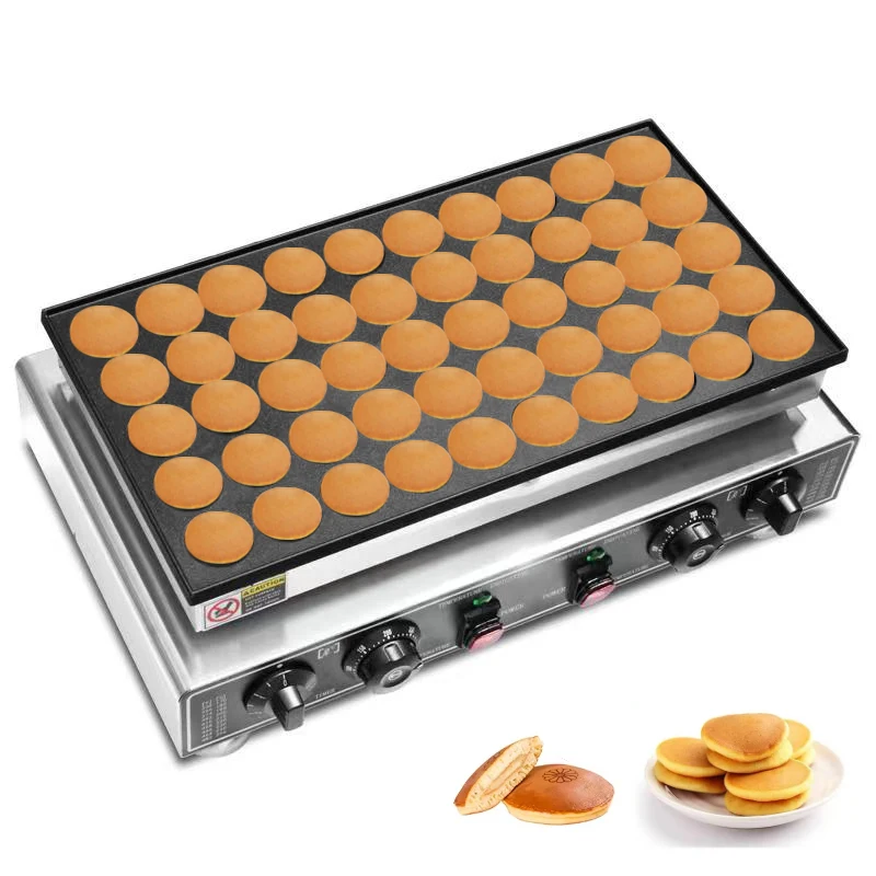 CommercialElectric Waffle Maker 50PCS Mini Dutch Pancake Maker Dorayaki Machine Waffreras Kitchen Home Appliance Snack Gaufriers