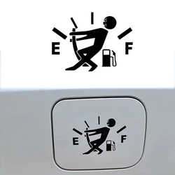 Funny Car Stickers Pull Fuel Tank Pointer Reflective Vinyl Sticker High Gas Decal Fuel Gage Empty Stickers Decal Auto Exterior