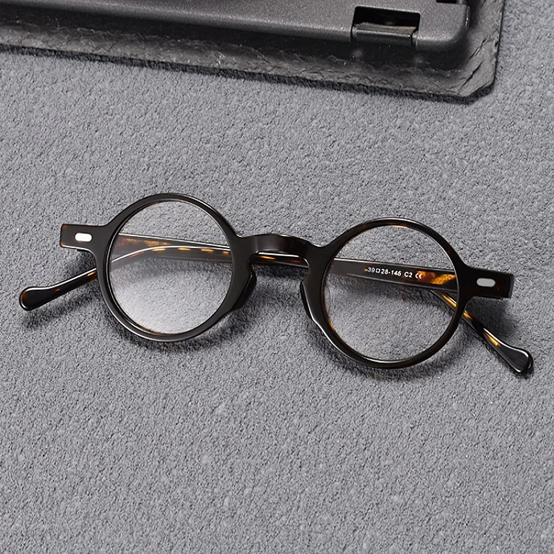 Ultra Light Vintage Handmade Plate Eyeglass Frame Men's And Women's Glasses Height count Optical Prescription Frame 98026