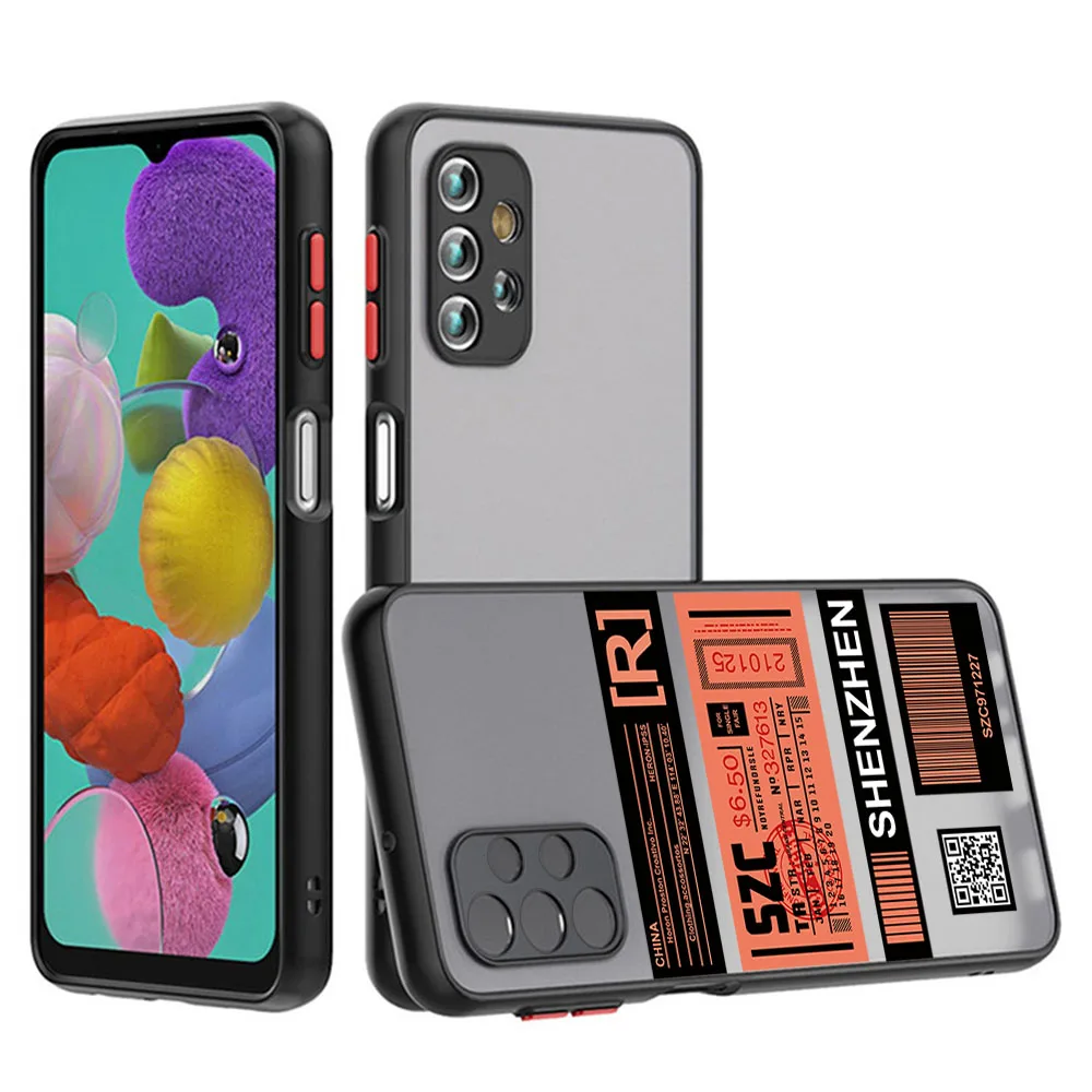 جراب هاتف شفاف بلوري ، مناسب لهاتف S24 ، S23 ، S22 ، S21 ، S20 ، S10 ، A54 ، A71 ، A72 ، A73 ، Note20 ، بيع ، ملصق لوجستي ، مطفي ، بيع