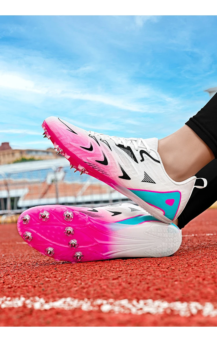 Professionelle Leichtathletik-Spikes für Damen und Herren: Rutschfeste Laufschuhe für Sprint, Weitsprung und Rennen – Leichtgewicht – Detail 6