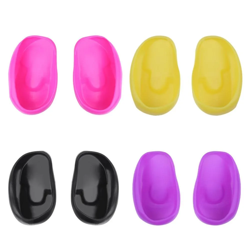 Shower Ear Shield Silicone Travel Hair Color Hair Coloring Ear Cover Silicone Ear Cover Ear Protector Cover Hair Salon Earmuffs