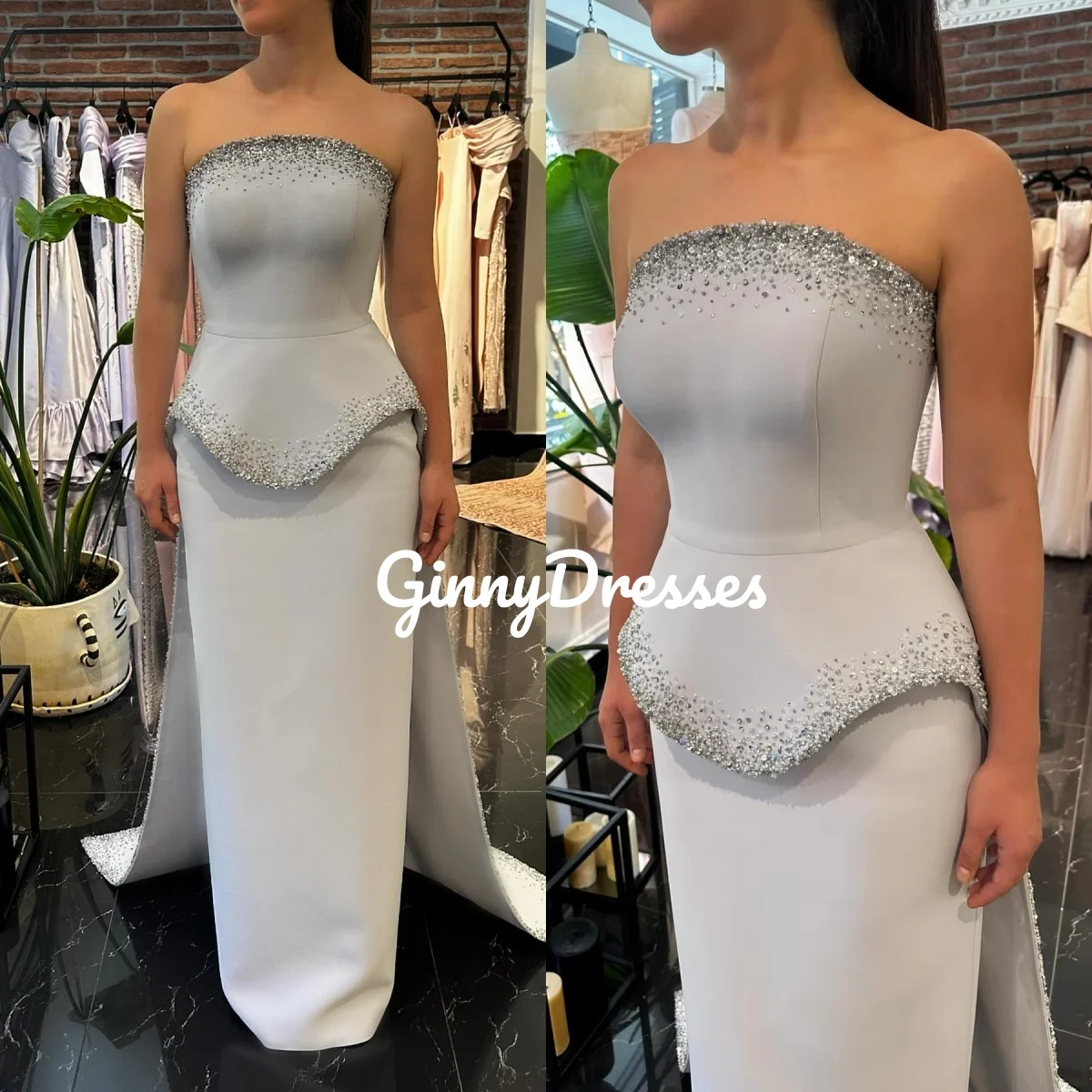 

فساتين سهرة Настроить платья длиной до пола, расшитые бисером для особых мероприятий, платья без бретелек на молнии и бретельках для выпускного вечера